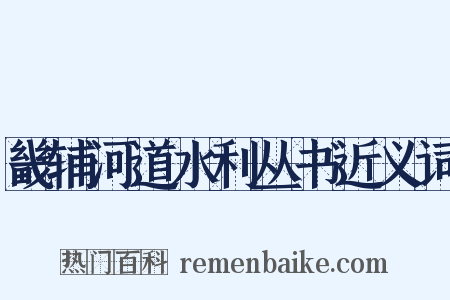 畿辅河道水利丛书近义词是什么意思的图片